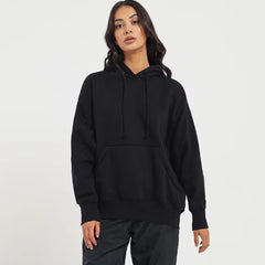 nxt pullover plain black hoodies for women