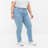 up2fshion slim straight stretchable sky blue jeans for women