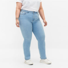 up2fshion slim straight stretchable sky blue jeans for women