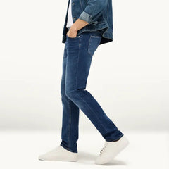 CA slim fit stretchable soft blue jeans for men