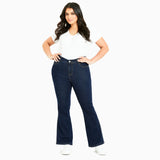 evns bootcut stretchable navy blue jeans for women