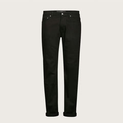 dresmen plus size regular fit comfort stretchable jet black jeans for men