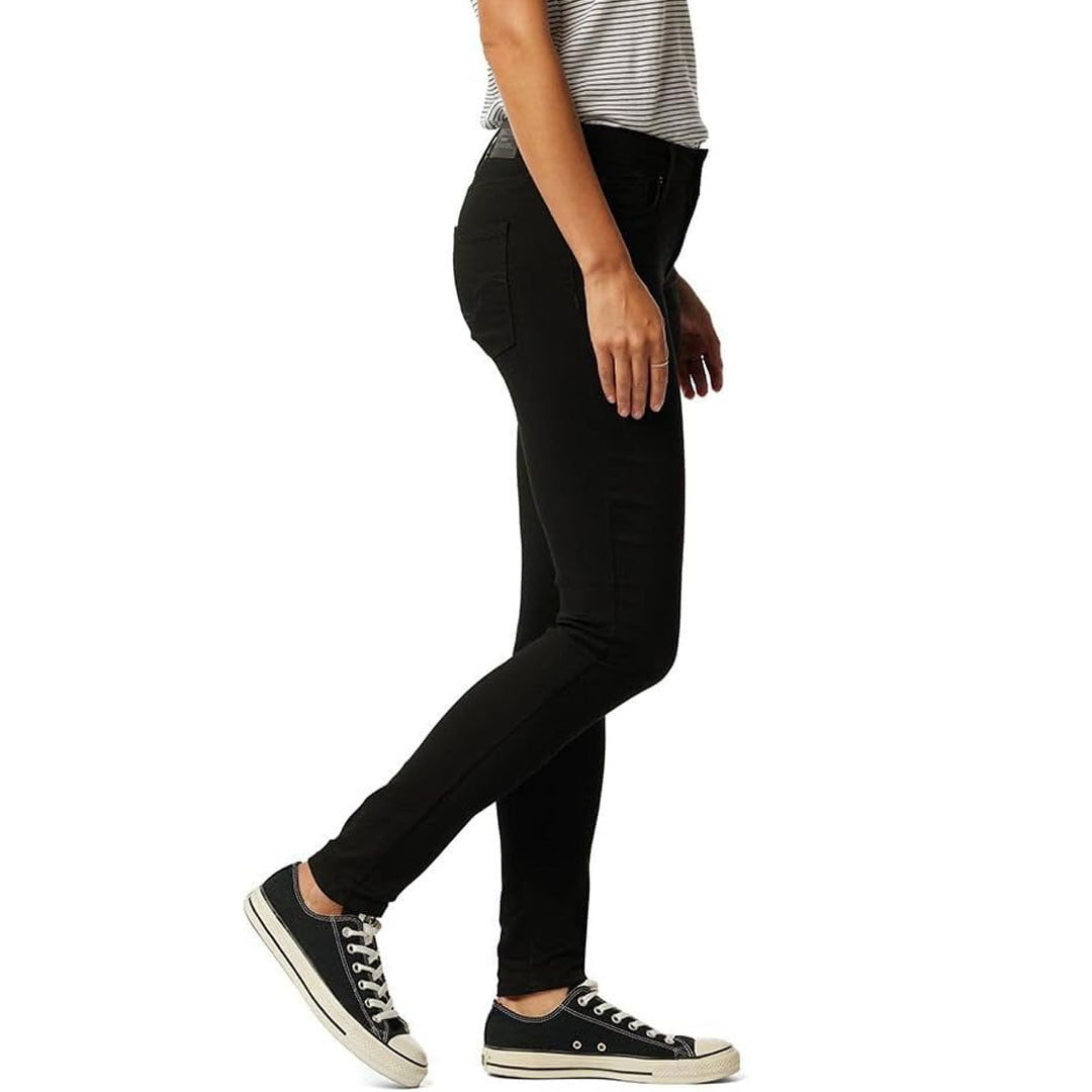 sigtur skinny fit stretchable jet black jeans for women