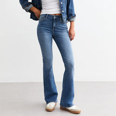 nxt bootcut stretchable mid blue jeans for women