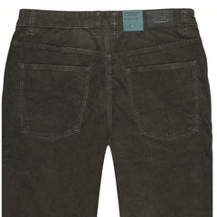 cmel active regular fit stretchable brown corduroy jeans for men