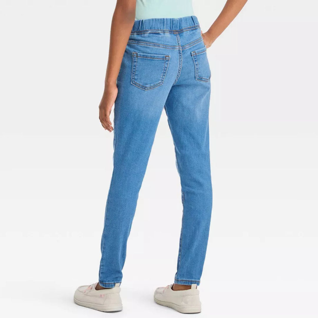 cat & jck stretchable light blue pull on jegging or girls