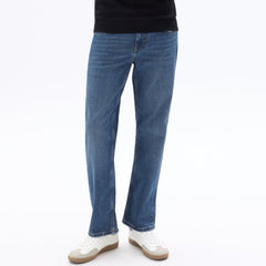 clio regular fit stretchable mid blue jeans for men