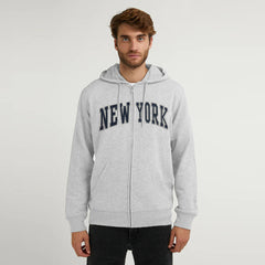 infnity mens light grey zipper hoodies for winter