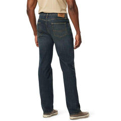 sigture comfort flex regular fit greenish blue jeans for men