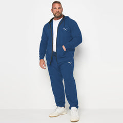 pma plus size mens bright blue polyester fleece track suit for winter