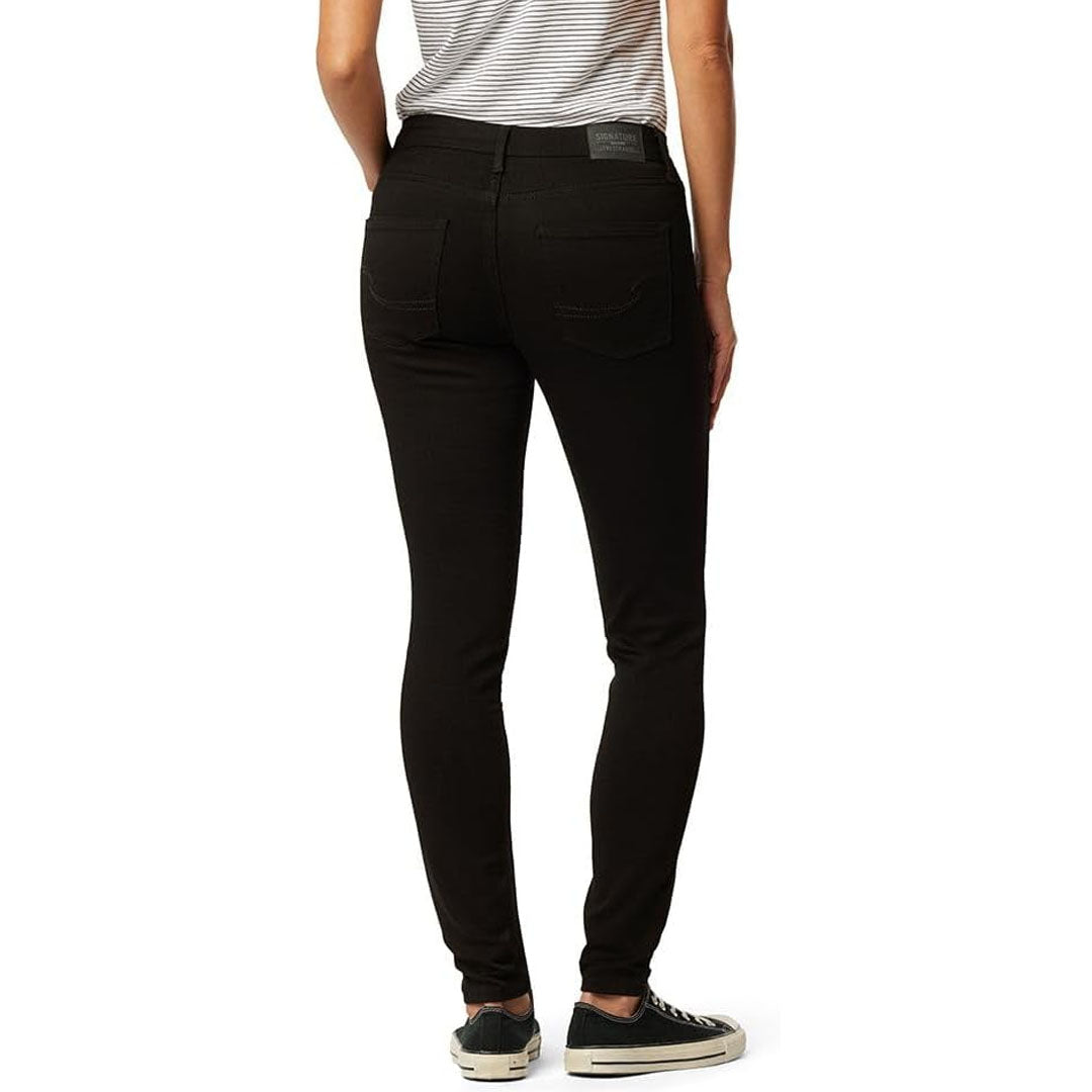 sigtur skinny fit stretchable jet black jeans for women