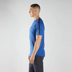 desel crew neck royal blue desal badge on shoulder tee shirt for men