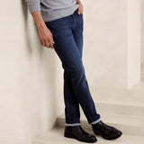 BR Slim fit stretchable dark blue jeans for men