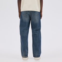 HM loose fit/baggy fit brownish blue jeans for men