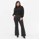 zizi high rise faded black bootcut jeans for women