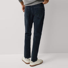 FF slim fit stretchable dark blue faded jeans for men