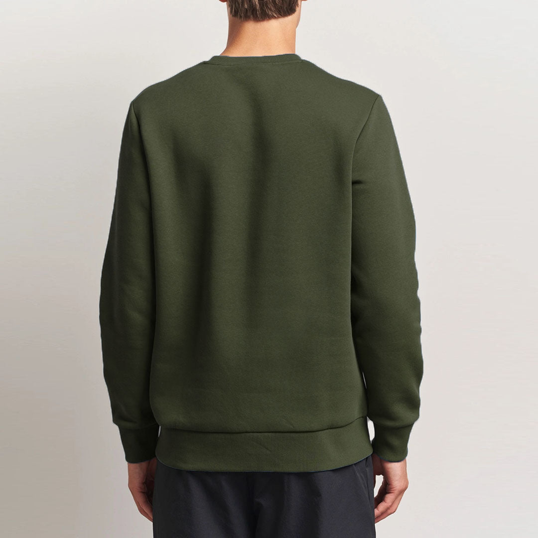 avx mens crew neck dark green sweat shirt for winter