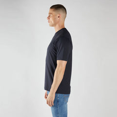 desel crew neck navy blue tee shirt for men