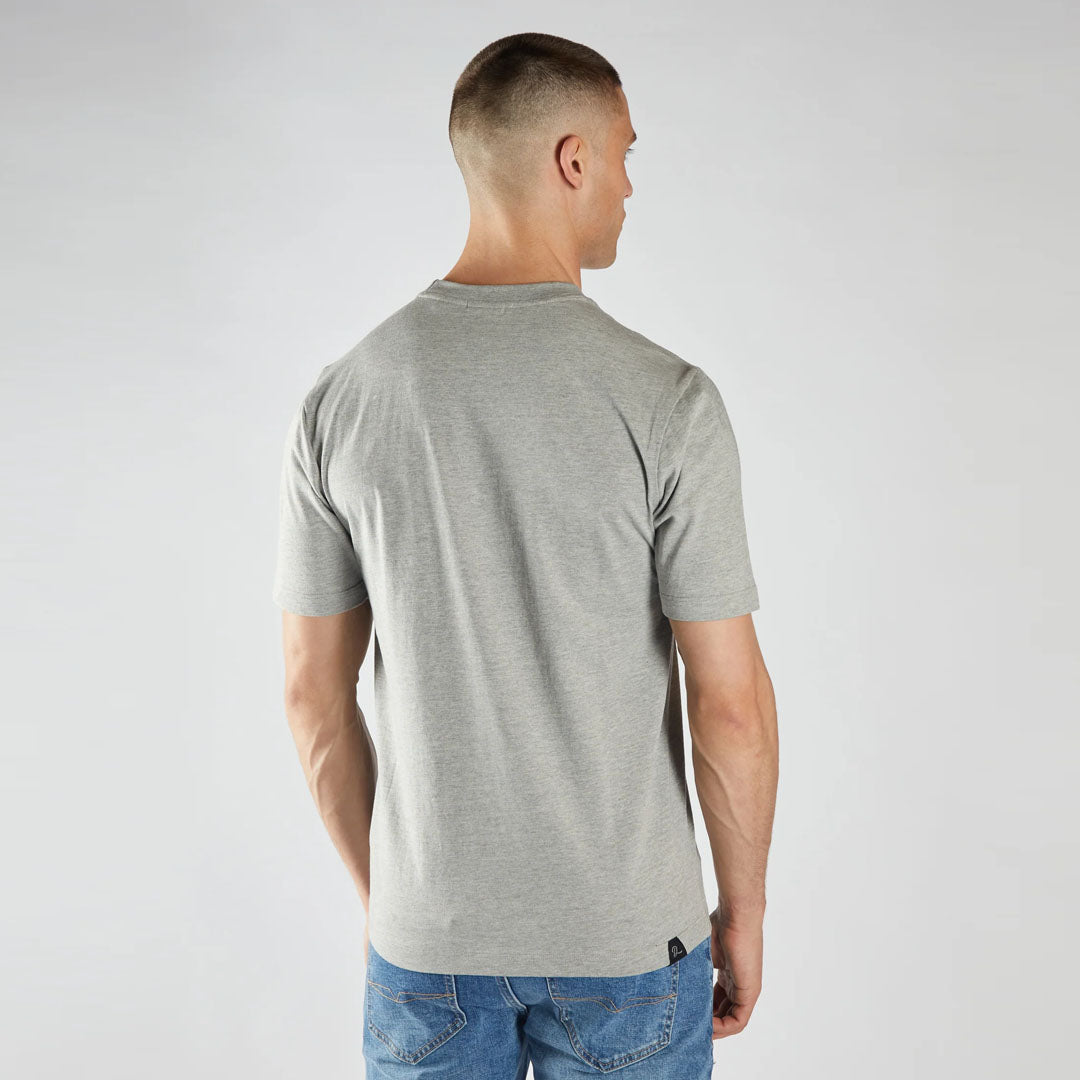 desel crew neck light grey tee shirt for men