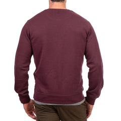 polo asn mens crew neck burgundy sweat shirt for winter