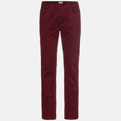 actve Regular fit stretchable maroon corduroy jeans for men