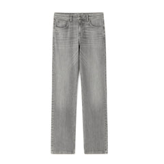 clio regular fit stretchable light grey jeans for men
