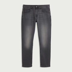 FF slim fit stretchable grey faded jeans for men