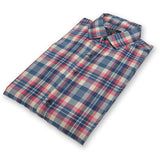 zr slim fit skin blue check casual shirt for men