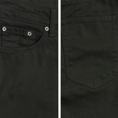 dresmen plus size regular fit comfort stretchable jet black jeans for men