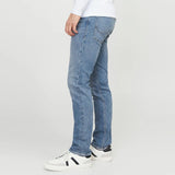 JJ slim straight fit comfort stretchable light blue jeans for men