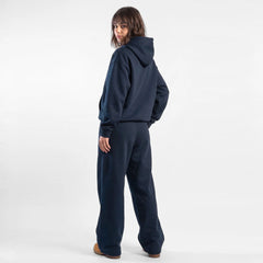 ZR drop shoulder / baggy unisex cotton blue tracksuit for winter