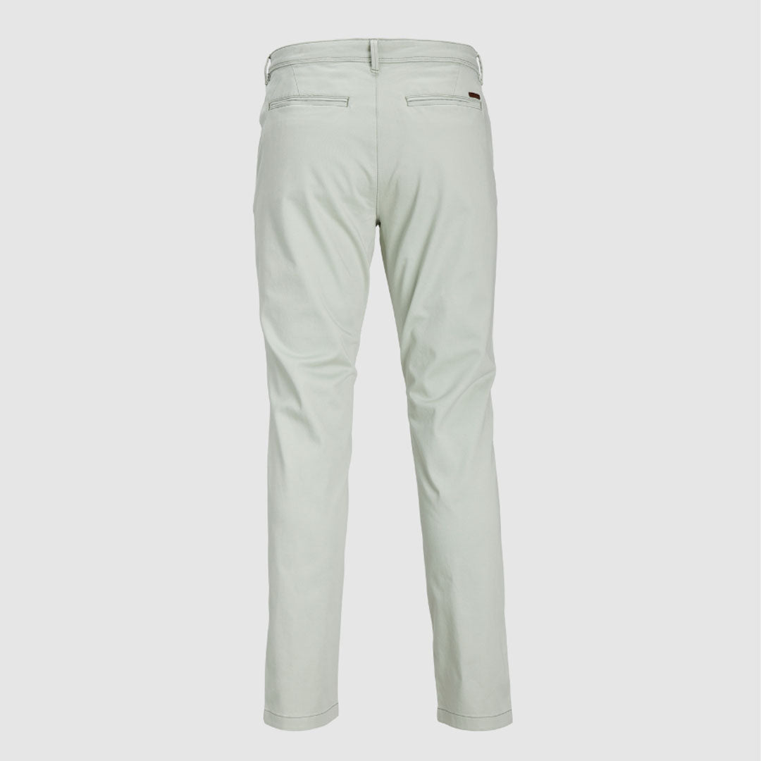 JJ slim fit stretchable sea green cotton chino pant for men