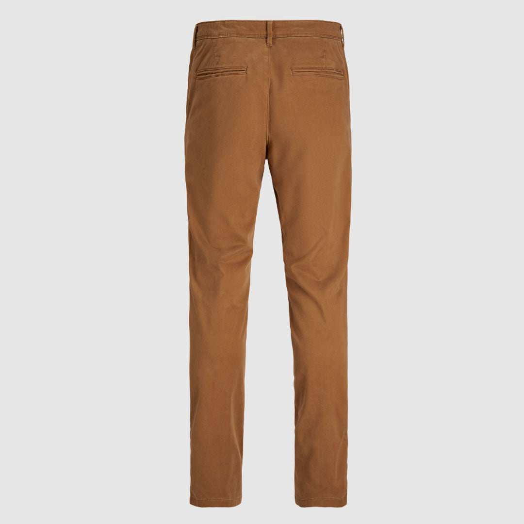 JJ slim fit stretchable mustered cotton chino pant for men