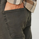 JJ tapered fit stretchable green/dark olive jeans for men