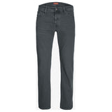 JJ slim fit stretchable greenish grey jeans for men