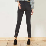 Hby skinny/slim fit stretchable faded black jeans for women