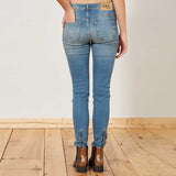 Hby skinny/slim fit stretchable blue jeans for women