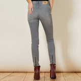 Hby skinny/slim fit stretchable grey jeans for women