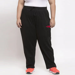 nrth face women straight/loose fit black plus size terry trouser for summer