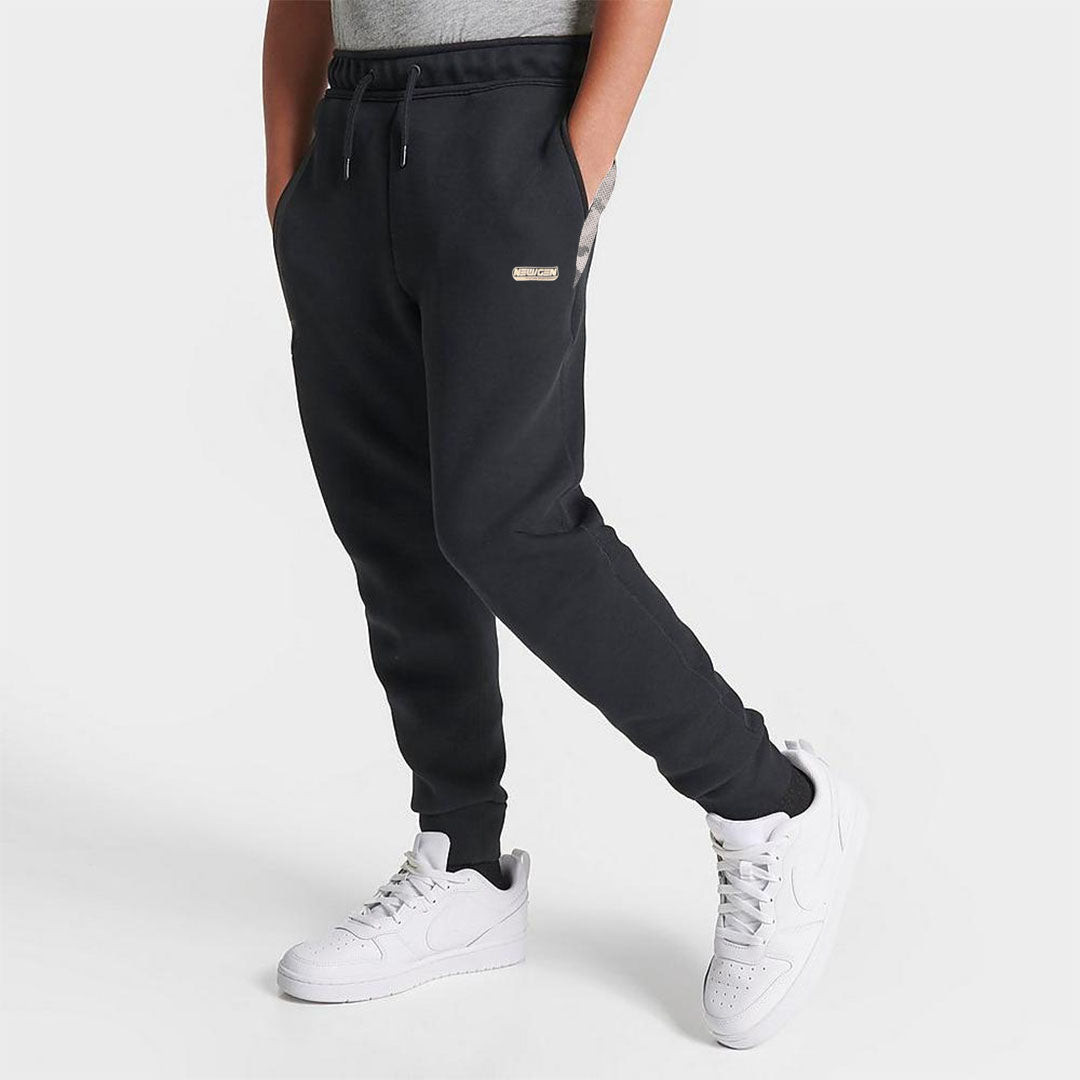 FF slim fit black with camo side penal  jogger trouser for kids