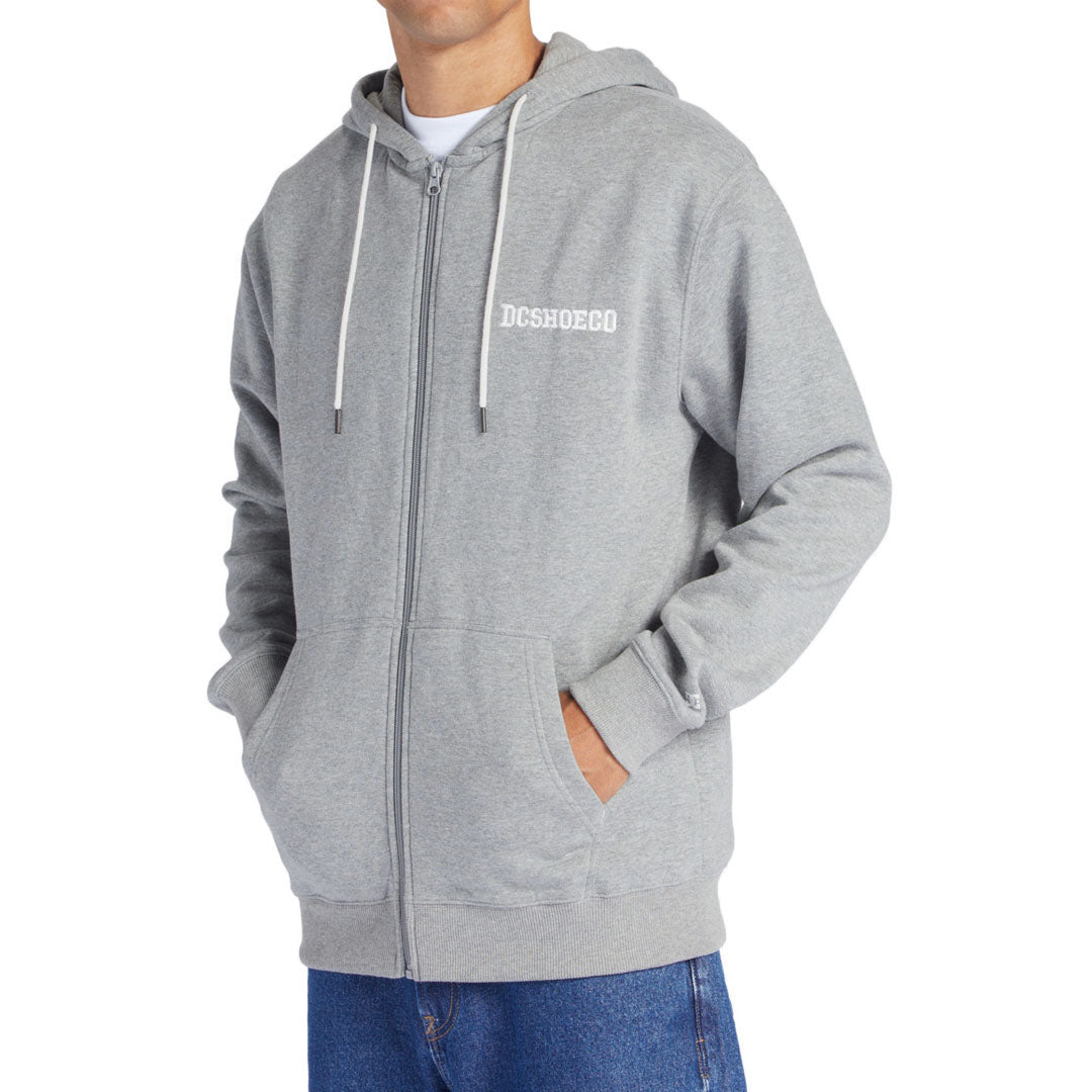 DG light grey zipper hoodies for men