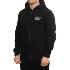 blabng zipper black hoodies for men