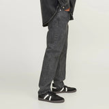JJ regular fit comfort stretchable charcoal blue jeans for men