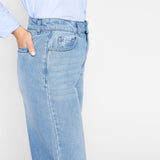 LT-S wide leg sky blue jeans for women