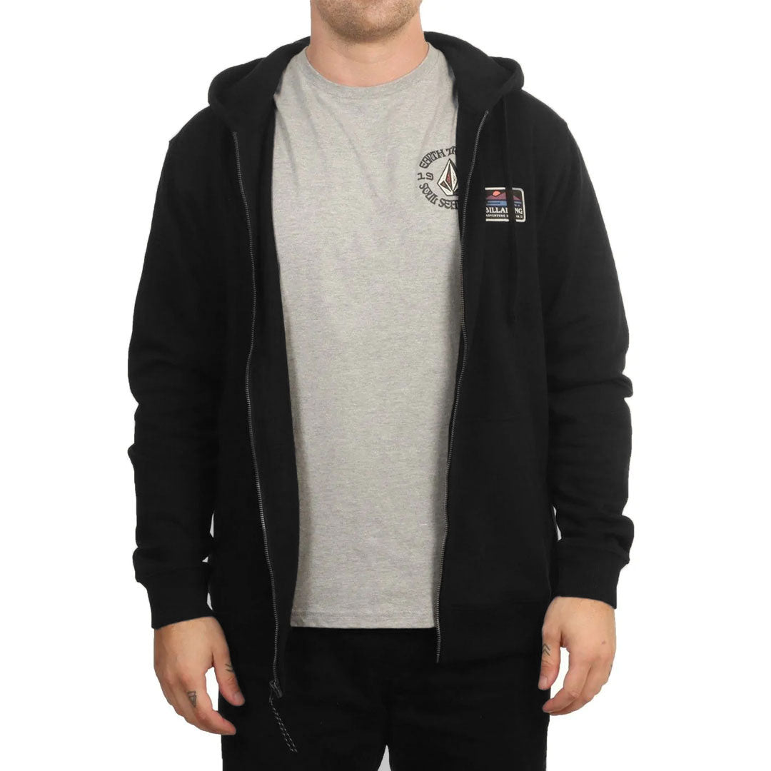 blabng zipper black hoodies for men