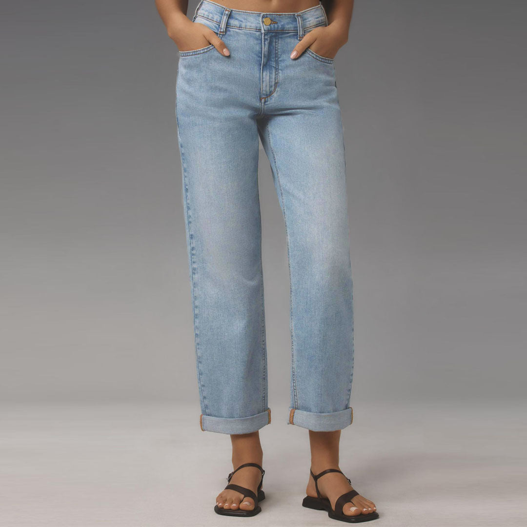 plcro Baggy Slim Boyfriend High-Rise Relaxed Jeans for women