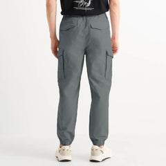 CA relaxed fit grey 6 pocket cargo pant for men
