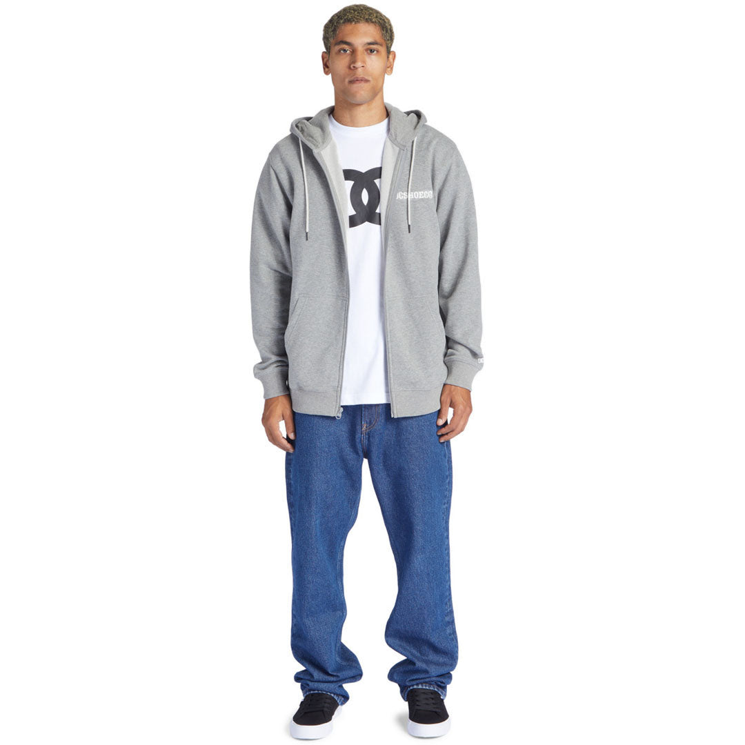 DG light grey zipper hoodies for men