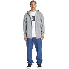 DG light grey zipper hoodies for men