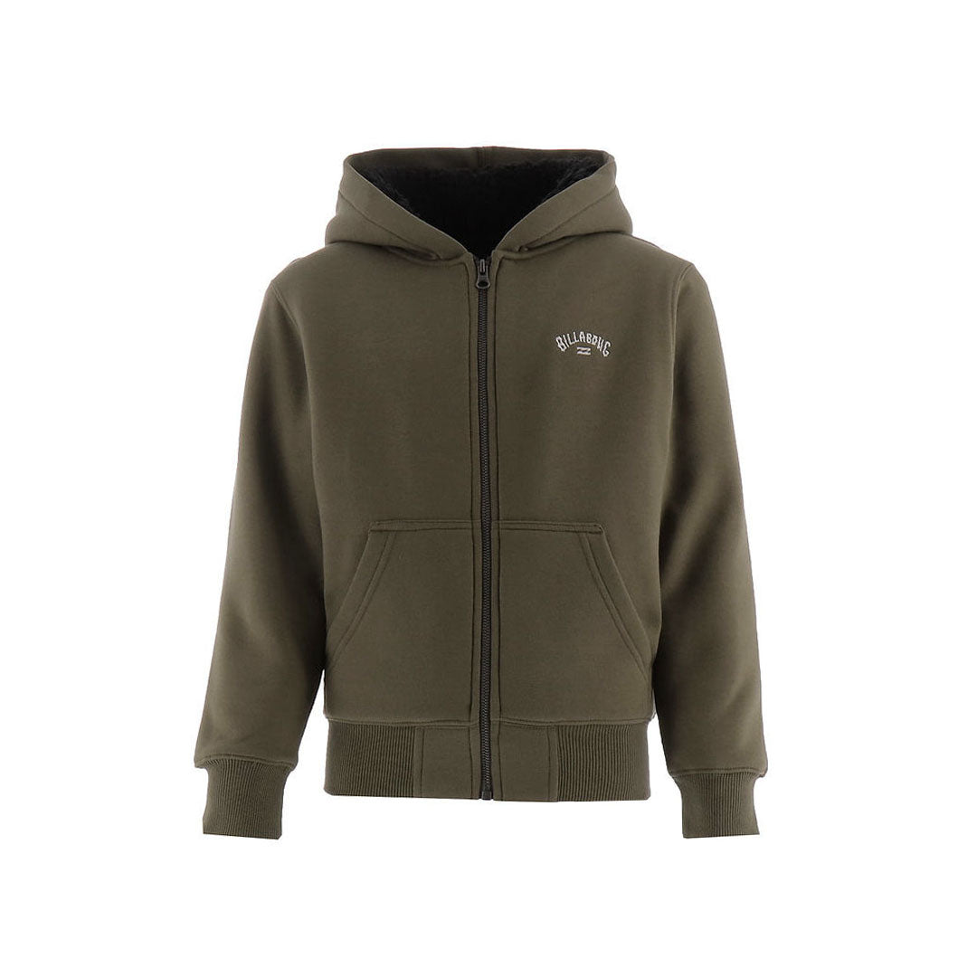 blabng wave sherpa green zipper hoodies for boys